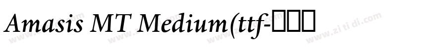 Amasis MT Medium(ttf字体转换